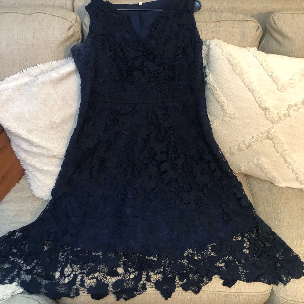 Navy Blue XXL Lace cocktail dress